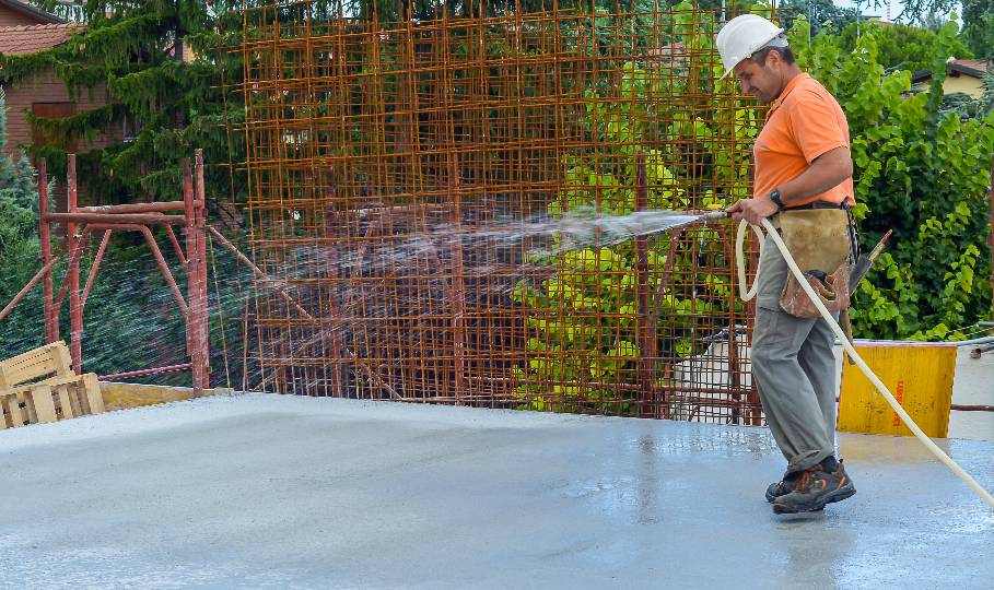 curing concrete